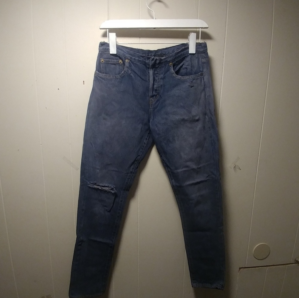 Saint Laurent Frayed Edge Jeans
